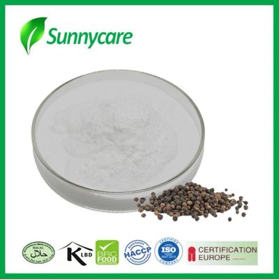Siyah Biber Ekstraktı Piperine Tozu CAS 7780-20-3 Piper Nigrum sindirimini arttırır